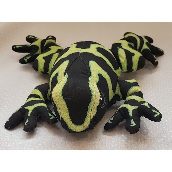 Vintage 1990 Weighted Determind Productions Dart Frog Plush - Picture 1 of 10